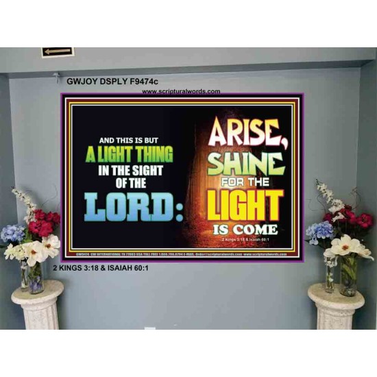 A LIGHT THING   Christian Paintings Frame   (GWJOY9474c)   