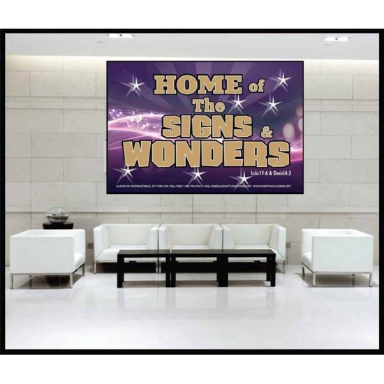 SIGNS AND WONDERS   Framed Bible Verse   (GWJOY3536)   