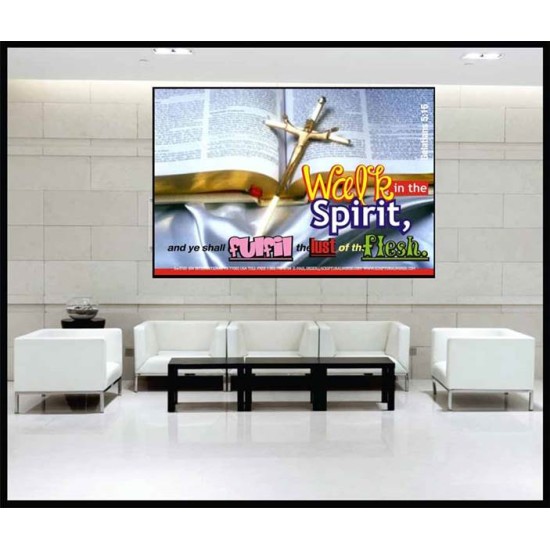 WALK IN THE SPIRIT   Framed Bible Verse   (GWJOY3720)   