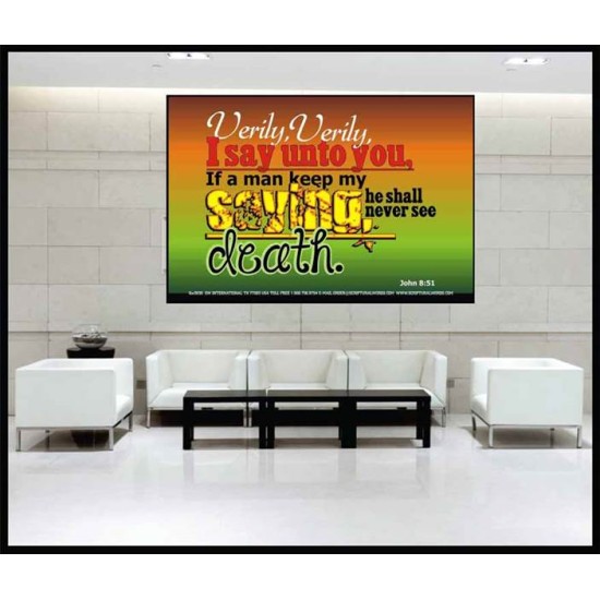 VERILY VERILY   Scripture Art Prints Framed   (GWJOY3838)   