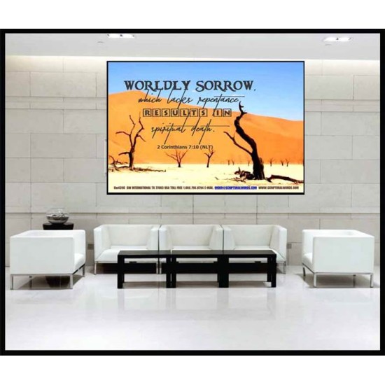 WORDLY SORROW   Custom Frame Scriptural ArtWork   (GWJOY4390)   