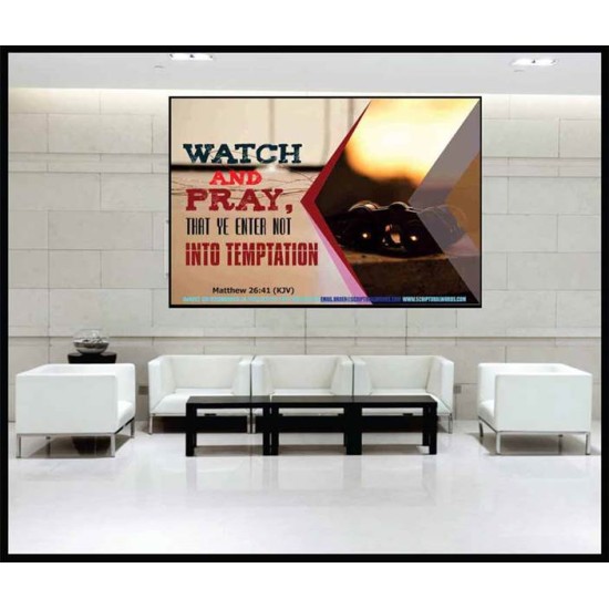 WATCH AND PRAY   Scripture Art Prints Framed   (GWJOY4803)   