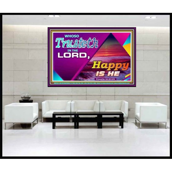 TRUST IN THE LORD   Framed Bedroom Wall Decoration   (GWJOY7920)   