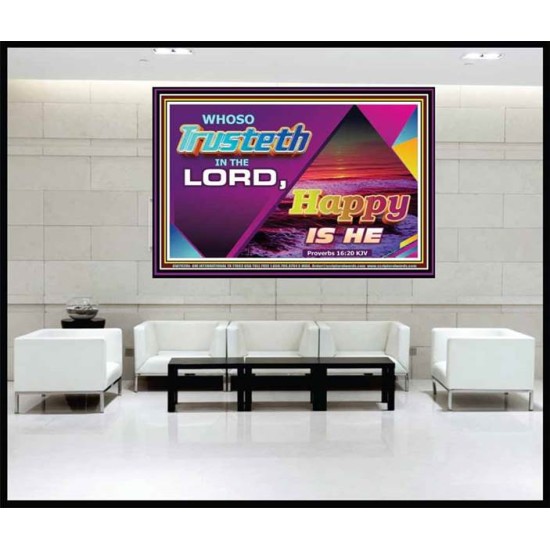 TRUST IN THE LORD   Framed Children Room Wall Decoration   (GWJOY7920b)   