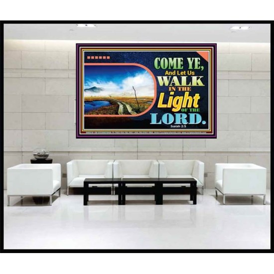 WALK IN THE LIGHT   Framed Lobby Wall Decoration   (GWJOY8218)   