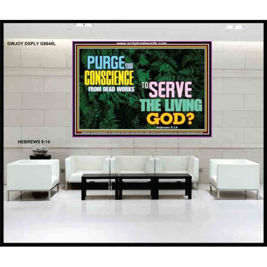 SERVE THE LIVING GOD   Religious Art   (GWJOY8845L)   