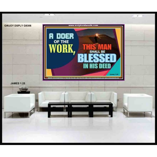 BE A DOER OF THE WORD OF GOD   Frame Scriptures Dcor   (GWJOY9306)   