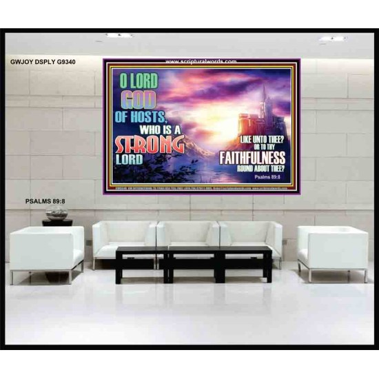 WHO IS A STRONG LORD LIKE THEE   Custom Christian Artwork Frame   (GWJOY9340)   