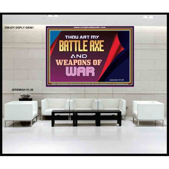 YOU ARE MY WEAPONS OF WAR   Framed Bible Verses   (GWJOY9361)   