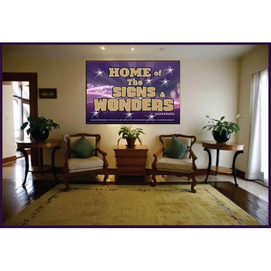 SIGNS AND WONDERS   Framed Bible Verse   (GWJOY3536)   