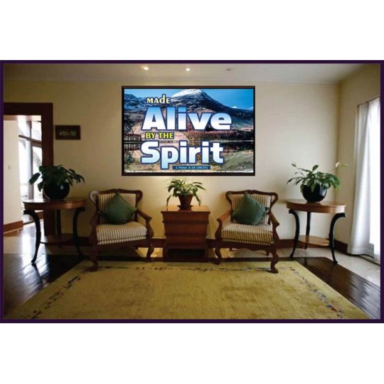 ALIVE BY THE SPIRIT   Framed Guest Room Wall Decoration   (GWJOY6736)   
