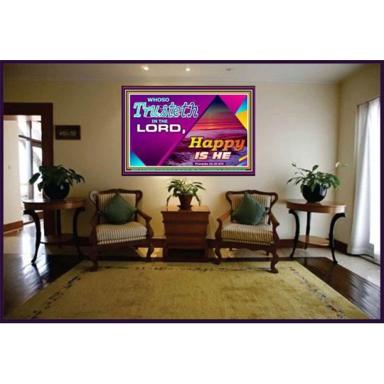 TRUST IN THE LORD   Framed Bedroom Wall Decoration   (GWJOY7920)   