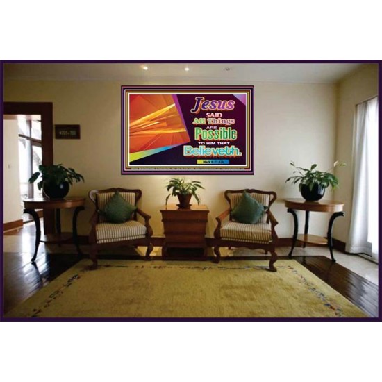 ALL THINGS ARE POSSIBLE   Inspiration Wall Art Frame   (GWJOY7936)   
