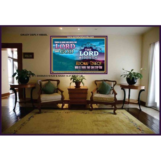 ADONAI TZVA'OT - LORD OF HOSTS   Christian Quotes Frame   (GWJOY8650L)   