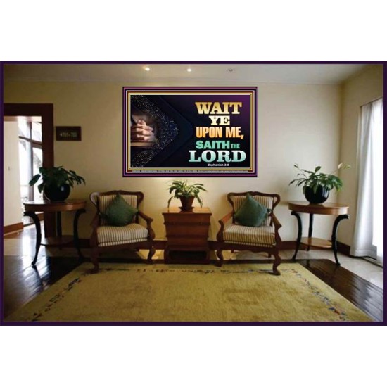 WAIT UPON THE LORD   Bible Scriptures on Forgiveness Acrylic Glass Frame   (GWJOY8936)   