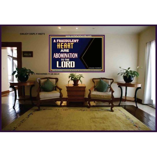 WHAT ARE ABOMINATION TO THE LORD   Large Framed Scriptural Wall Art   (GWJOY9273)   