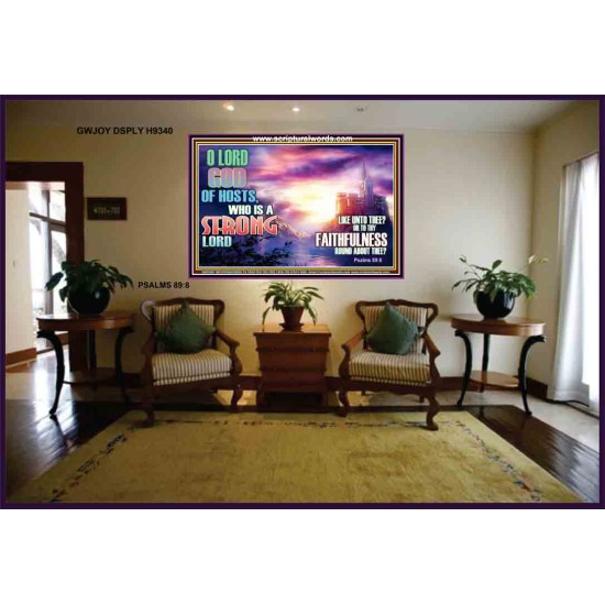 WHO IS A STRONG LORD LIKE THEE   Custom Christian Artwork Frame   (GWJOY9340)   