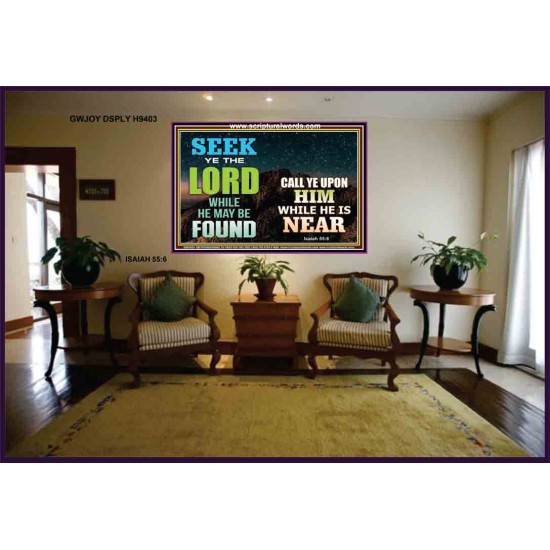 SEEK THE LORD WHEN HE IS NEAR   Bible Verse Frame for Home Online   (GWJOY9403)   