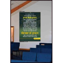 APPROACH THE THRONE OF GRACE   Encouraging Bible Verses Frame   (GWJOY080)   "37x49"