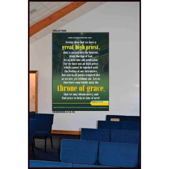 APPROACH THE THRONE OF GRACE   Encouraging Bible Verses Frame   (GWJOY080)   