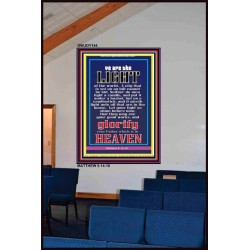 YOU ARE THE LIGHT OF THE WORLD   Bible Scriptures on Forgiveness Frame   (GWJOY144)   "37x49"