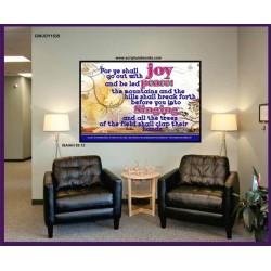 YE SHALL GO OUT WITH JOY   Frame Bible Verses Online   (GWJOY1535)   