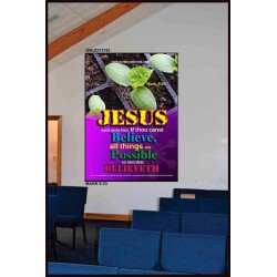 ALL THINGS ARE POSSIBLE   Modern Christian Wall Dcor Frame   (GWJOY1751)   