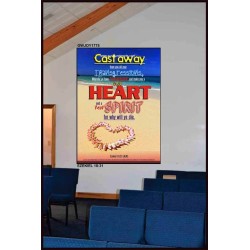 A NEW HEART AND A NEW SPIRIT   Scriptural Portrait Acrylic Glass Frame   (GWJOY1775)   "37x49"