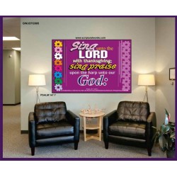SING UNTO THE LORD   Bible Scriptures on Love frame   (GWJOY2005)   