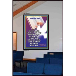 ABIDE IN ME AND YOUR NEEDS SHALL BE FULFILLED   Scripture Art Prints   (GWJOY224)   