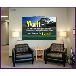 WAIT ON THE LORD   Contemporary Wall Decor   (GWJOY270)   