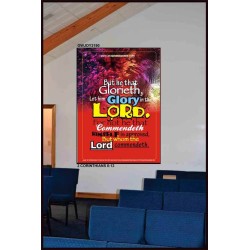 WHOM THE LORD COMMENDETH   Large Frame Scriptural Wall Art   (GWJOY3190)   "37x49"