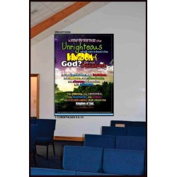 UNRIGHTEOUS SHALL NOT INHERIT THE KINGDOM   Large Framed Scripture Wall Art   (GWJOY3204)   "37x49"