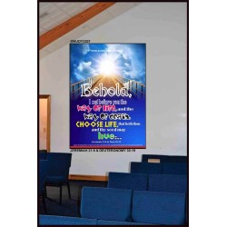 WAY OF LIFE   Biblical Art Acrylic Glass Frame   (GWJOY3307)   "37x49"