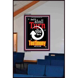 TURN TO YOU FOR A TESTIMONY   Framed Lobby Wall Decoration   (GWJOY3354)   "37x49"