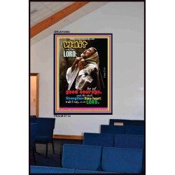 WAIT ON THE LORD   Encouraging Bible Verses Frame   (GWJOY3483)   "37x49"