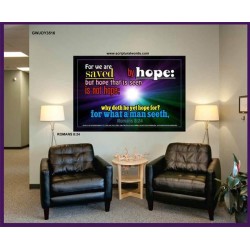 WE ARE SAVED BY HOPE   Inspiration office art and wall dcor   (GWJOY3516)   