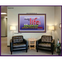 RIGHTEOUSNESS TENDETH TO LIFE   Bible Verses Framed for Home Online   (GWJOY3767)   