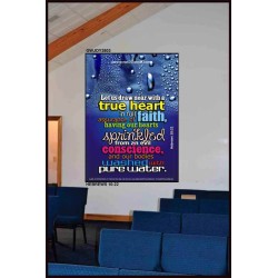 TRUE HEART   Large Frame Scriptural Wall Art   (GWJOY3803)   "37x49"