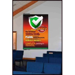 VARIOUS TRIALS   Bible Verse Frame Online   (GWJOY3810)   "37x49"