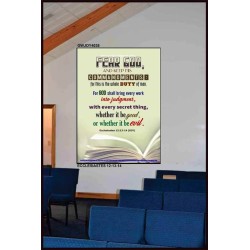 WHOLE DUTY OF MAN   Acrylic Glass Framed Bible Verse   (GWJOY4038)   "37x49"