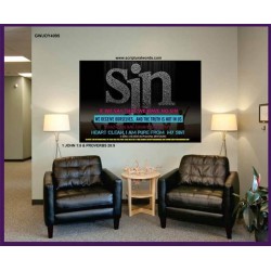 SIN   Framed Bible Verse Online   (GWJOY4095)   