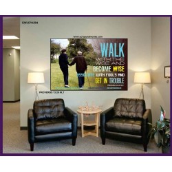 WALK WITH THE WISE   Custom Framed Bible Verses   (GWJOY4294)   