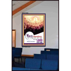 WATCH THEREFORE   Bible Verse Wall Art Frame   (GWJOY4665)   "37x49"