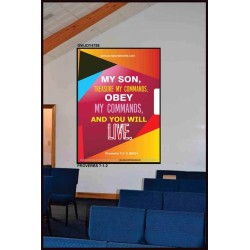YOU WILL LIVE   Bible Verses Frame for Home   (GWJOY4788)   "37x49"
