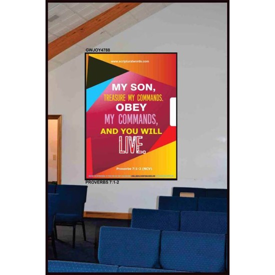 YOU WILL LIVE   Bible Verses Frame for Home   (GWJOY4788)   