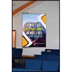 WHO IS A ROCK   Framed Bible Verses Online   (GWJOY4800)   "37x49"