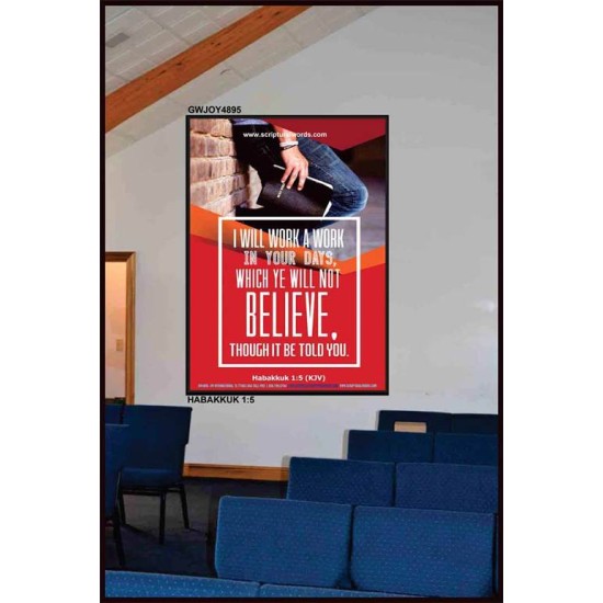 WILL YE WILL NOT BELIEVE   Bible Verse Acrylic Glass Frame   (GWJOY4895)   