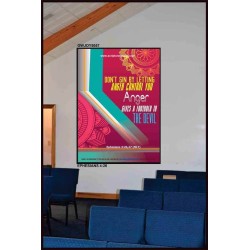 ANGER GIVES A FOOTHOLD TO THE DEVIL   Modern Christian Wall Dcor   (GWJOY5057)   "37x49"