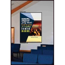 ALWAYS GIVING THANKS   Bible Scriptures on Forgiveness Frame   (GWJOY5067)   